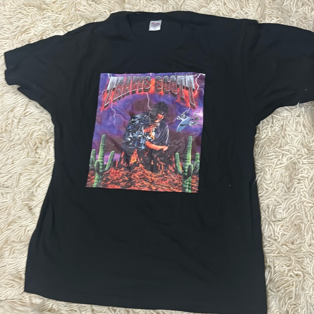 Travis Scott thrifted t shirt rodeo merch